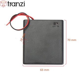 Hộp đế pin AA 4 cell có nắp