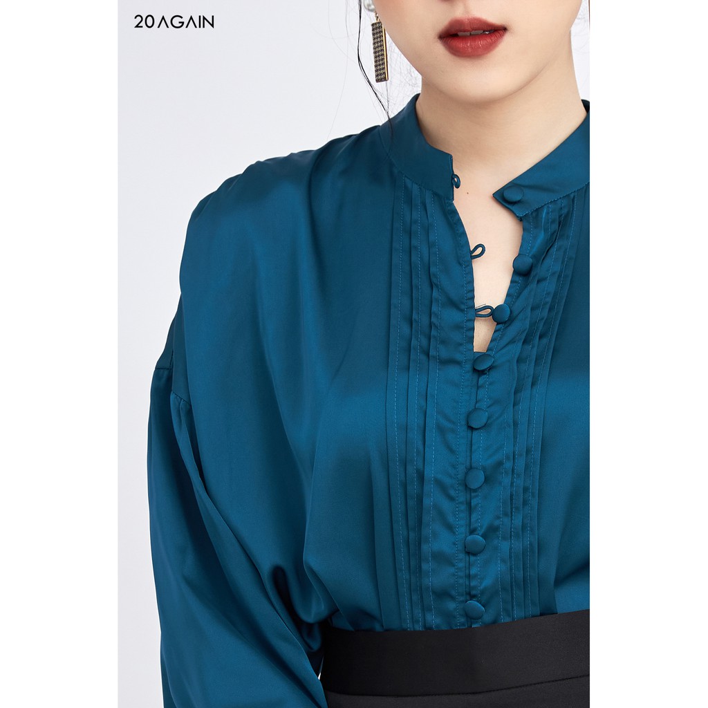 Áo sơ mi xếp ly nếp áo 20Again ASA1265 | BigBuy360 - bigbuy360.vn