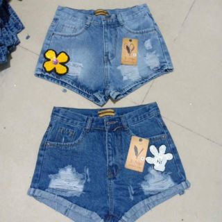 Short jean nu