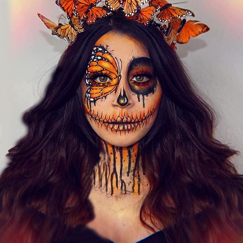 Hình Xăm Mặt Người Miếng Dán Tattoo Tạm Thời Chống Nước Halloween Vui Nhộn Legaxi