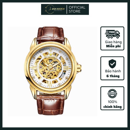 Đồng Hồ Fngeen Cơ Lộ Máy Dây Kim Loại Đúc - Ann Watch - A16