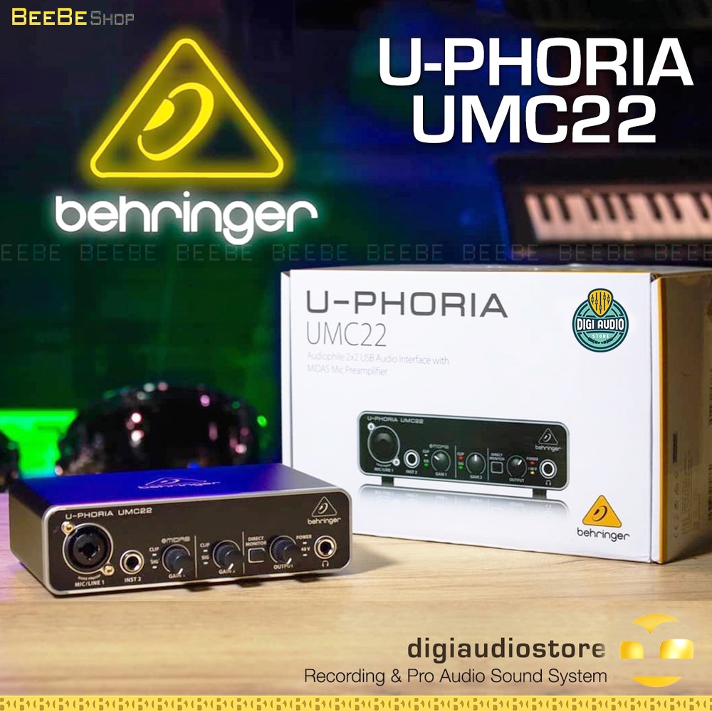 Behringer U-PHORIA UMC22 - Sound Card Thu Âm và Làm thumbnail