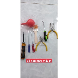 Bộ đồ nghề nạp mực giá rẻ 8 món Bộ số 1