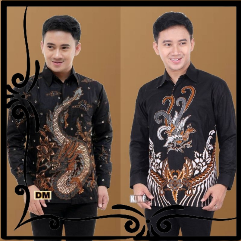Áo Sơ Mi Nam Dài Tay In Hình Rồng Gà Batik