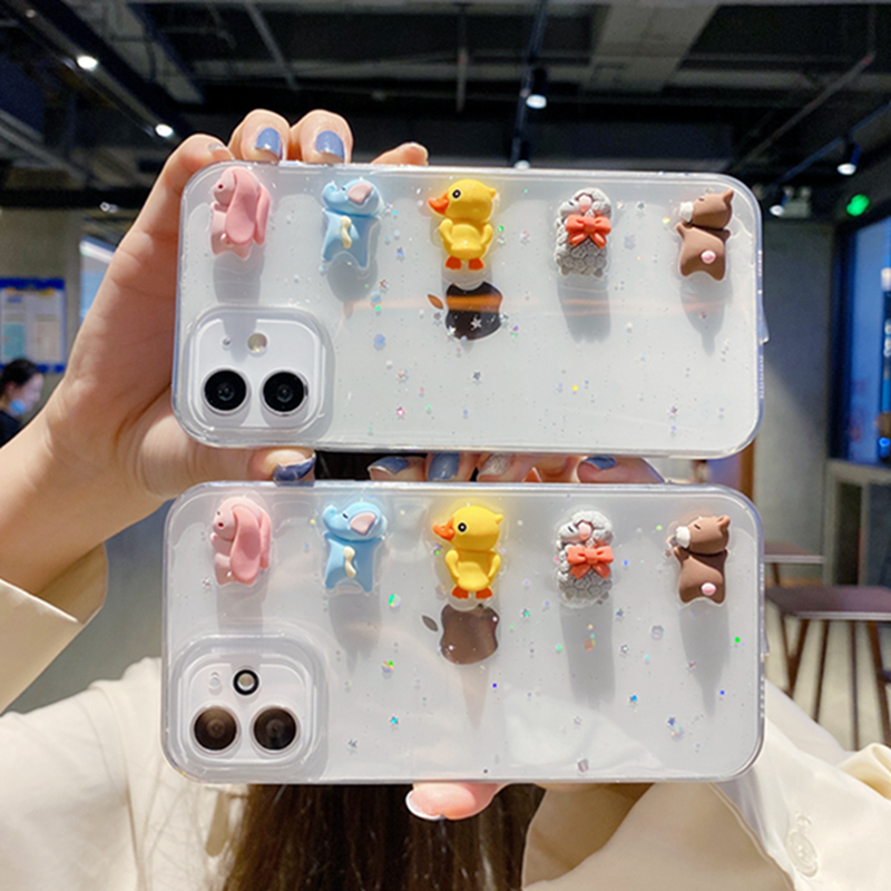 Ốp Lưng Hình Thú Xinh Xắn Cho Iphone 12 12promax 11 11pro Max X Xr Xs Max Xr 8 7 Plus 6 6s Plus | BigBuy360 - bigbuy360.vn