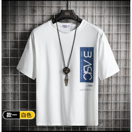 Áo thun tay ngắn in họa tiết phong cách Hàn Quốc cá tính cho nam | BigBuy360 - bigbuy360.vn