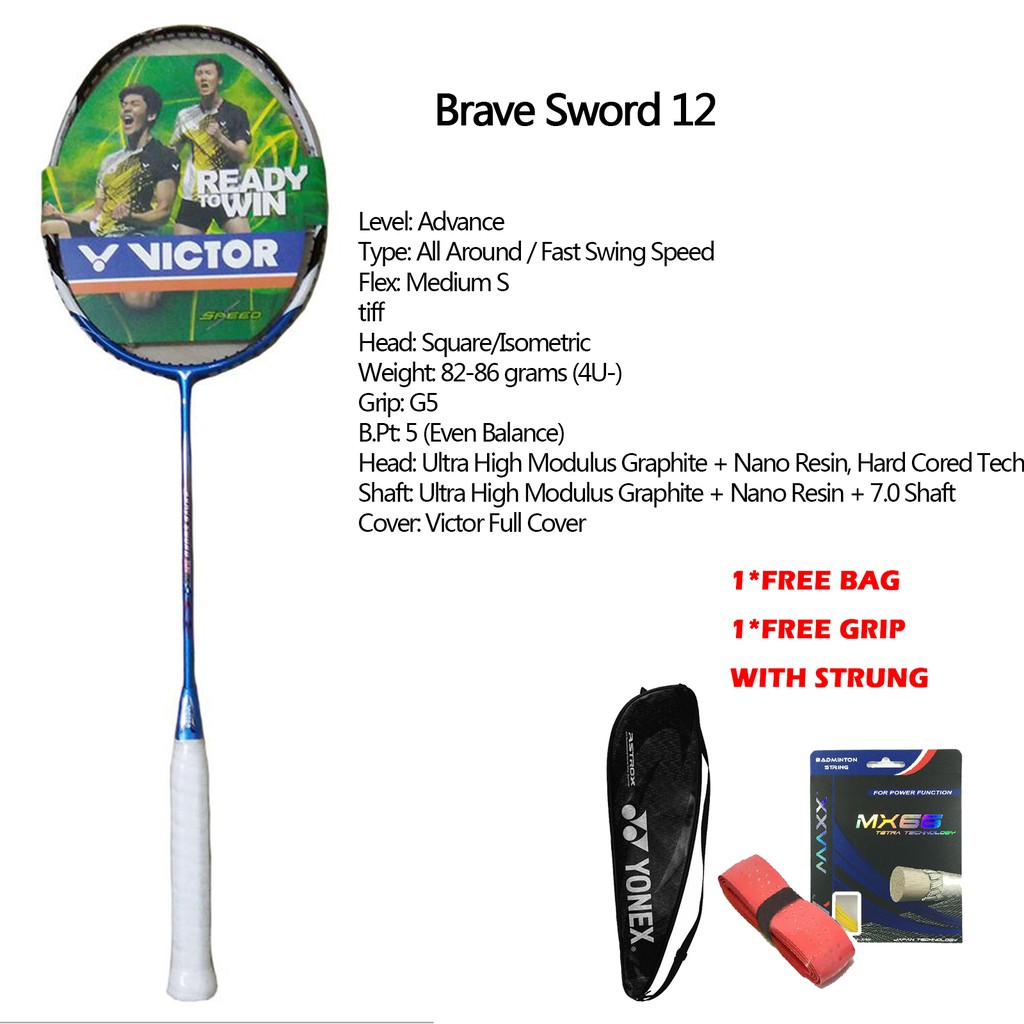 Vợt đánh cầu lông Victor BRAVE SWORD 12