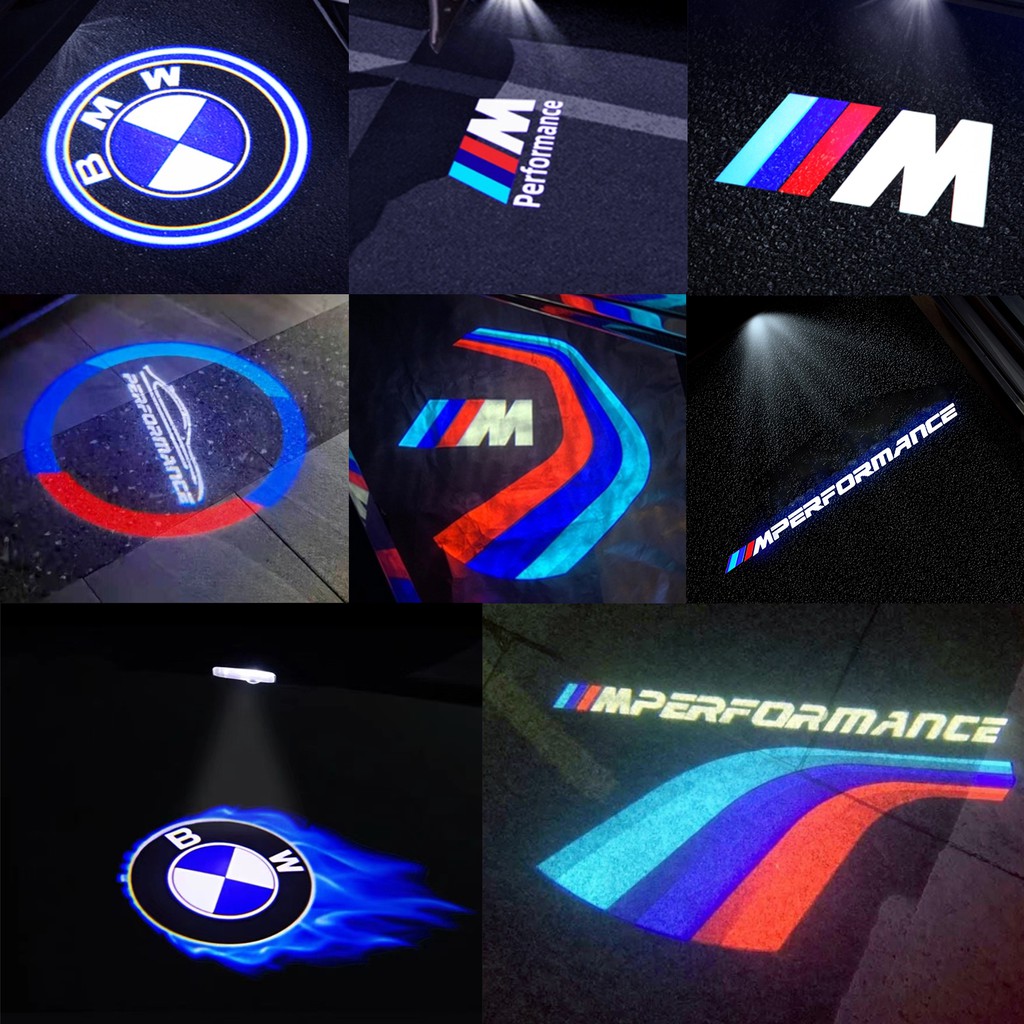 Set 4 Đèn LED Chiếu Logo Gắn Cửa Xe Ô Tô BMW E84 E83 E70 F15 E71 F16 E81 E87 F20 E90 E91 E93 F30 E60 E61 F10 E63 3 F30