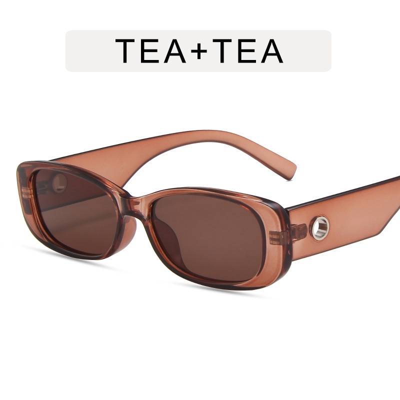 (JIUERBA) Kính Mát Thời Trang Phương Tây Gọng Oval Nhỏ Phong Cách Retro