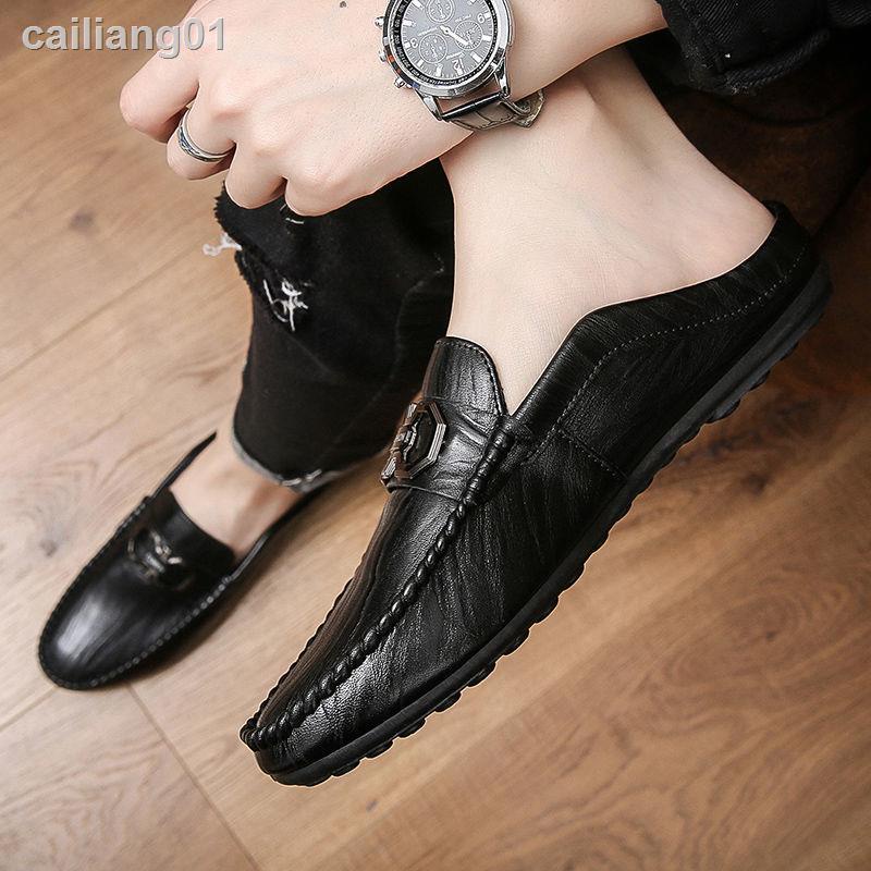 ☏✌✟Giày Lười Da Thoáng Khí Phong Cách Hàn Quốc Thời Trang Cho Nam