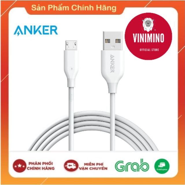Dây cáp sạc ANKER PowerLine Micro USB - Dài 1.8m A8133 | Vinimino