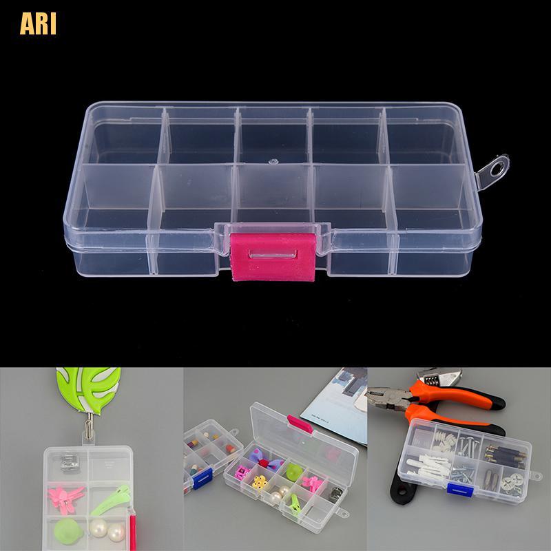Hộp nhựa đựng trang sức 10 ngăn điều chỉnh được tiện lợi