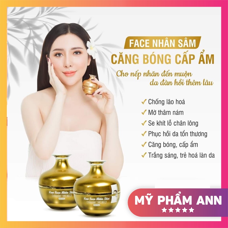 Kem Face Nhân Sâm N Collagen chính hãng - Kem dưỡng trắng da mặt làm mờ thâm nám - 8938526572027