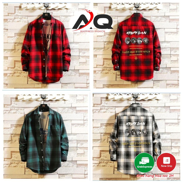 Sơ Mi Caro Flannel Nam Nữ Áo chống nắng Sọc Nam Nữ Cực Chất Nhiều Mẫu SM11- T&amp;A STORE