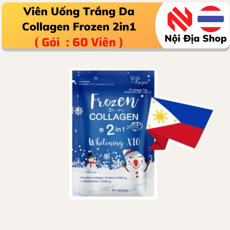 Gói 60 Viên uống trắng da, Đẹp Da Frozen collagen Thái Lan