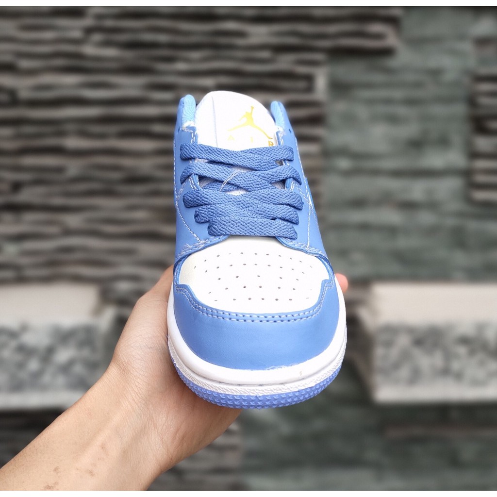 [Mã WAMT1505 giảm 10K đơn 0K] [Xả kho] Giầy thể thao Air Jordan 1 low cổ thấp xanh thời trang full box bill