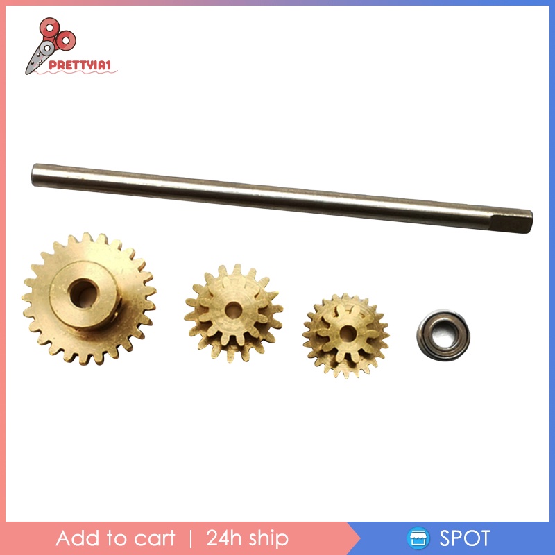 Bộ 3 Bánh Răng Hợp Kim 1 / 10 19T 24T 26T Cho WPL D12 RC DIY
