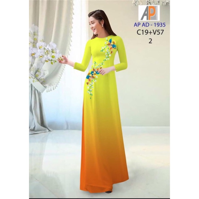Vải áo dài ombre