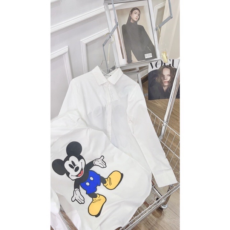 Áo Sơ Mi Đôi Mickey Cho Mẹ Và Bé