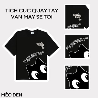 Áo Mèo Đen - Vải Loại A Siêu Mát