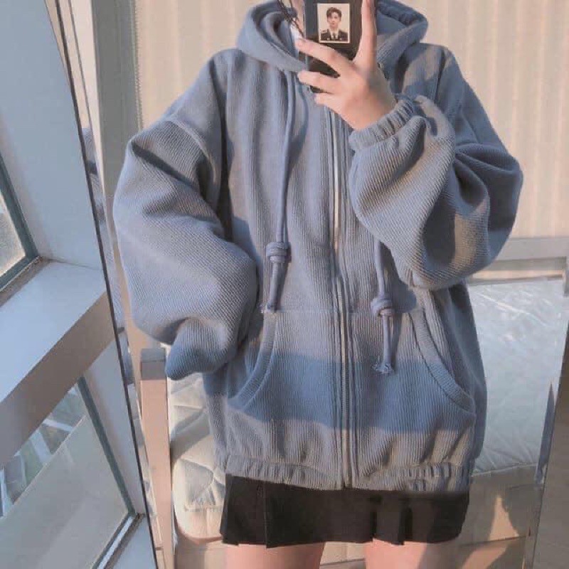 Áo Khoác Hoodie Form Rộng Vừa Làm Áo Chống Nắng, Khoác Cho Ngày Se Se Lạnh | BigBuy360 - bigbuy360.vn