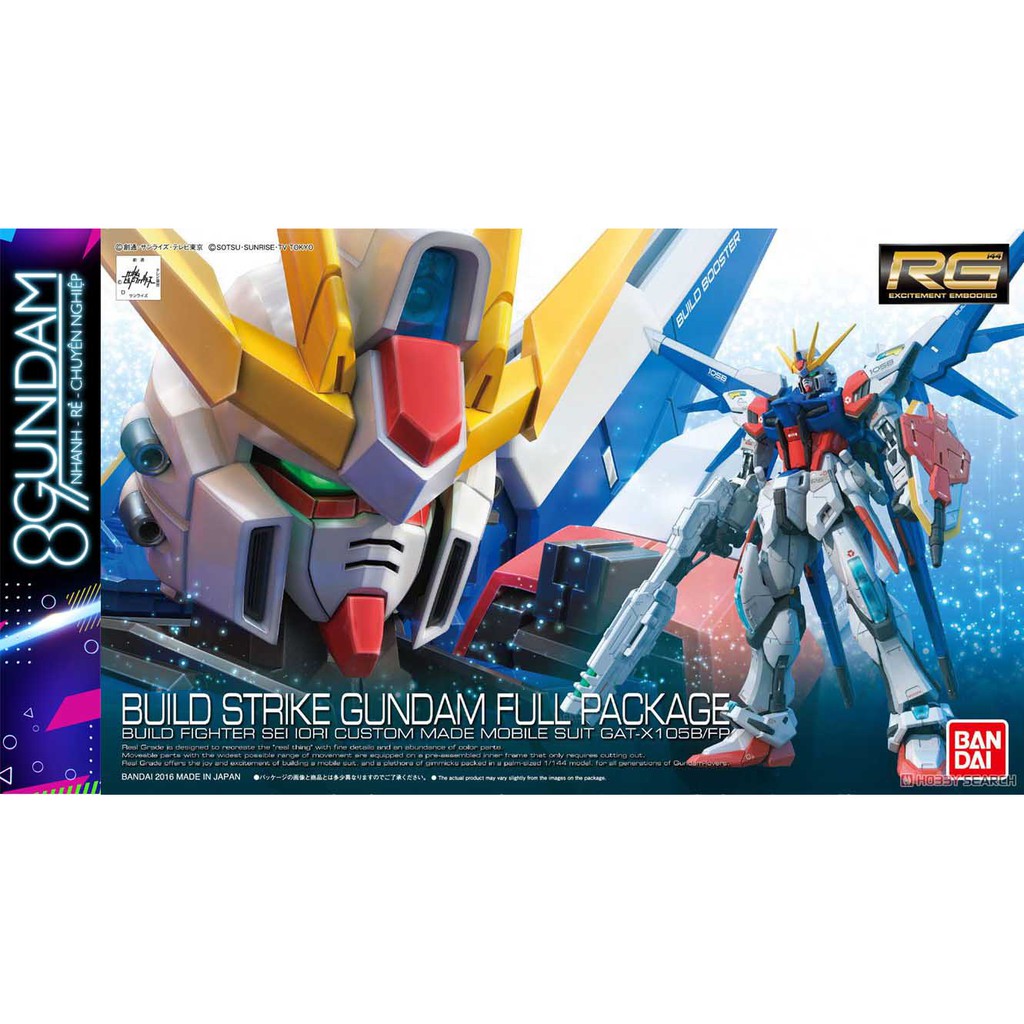 Mô Hình Lắp Ráp Gundam RG Build Strike Full Package