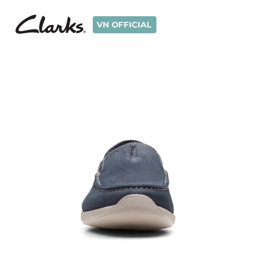 Giày Lười Da Nam Clarks Gereld Step màu Navy Combi