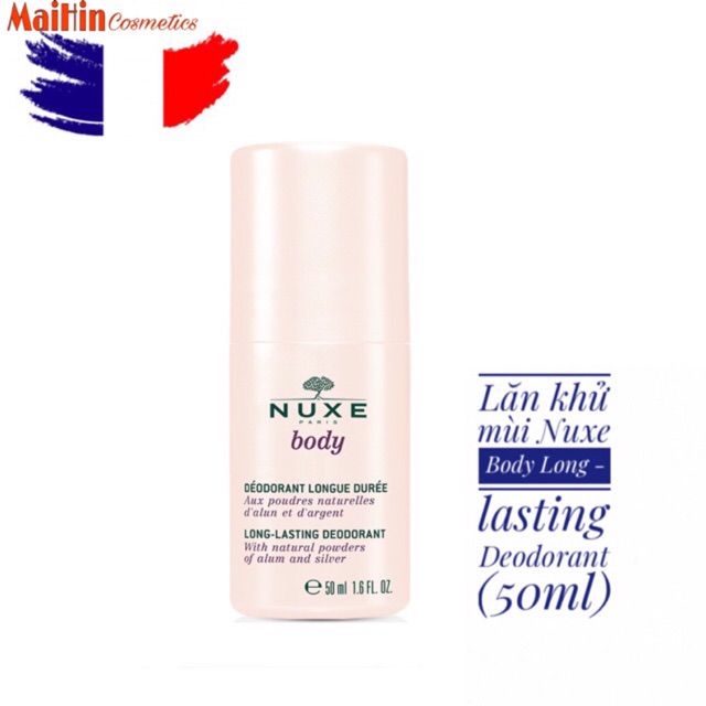 Lăn khử mùi Nuxe Body Long - lasting Deodorant (50ml)