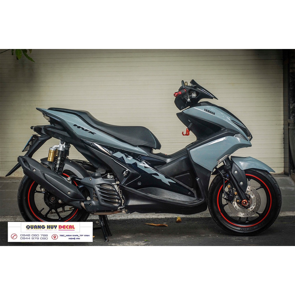 Tem trùm NVX xám xi măng - Độ dán team trùm decal xe máy NVX xám xi măng - Team trùm decal xe máy NVX rẻ đẹp và chất