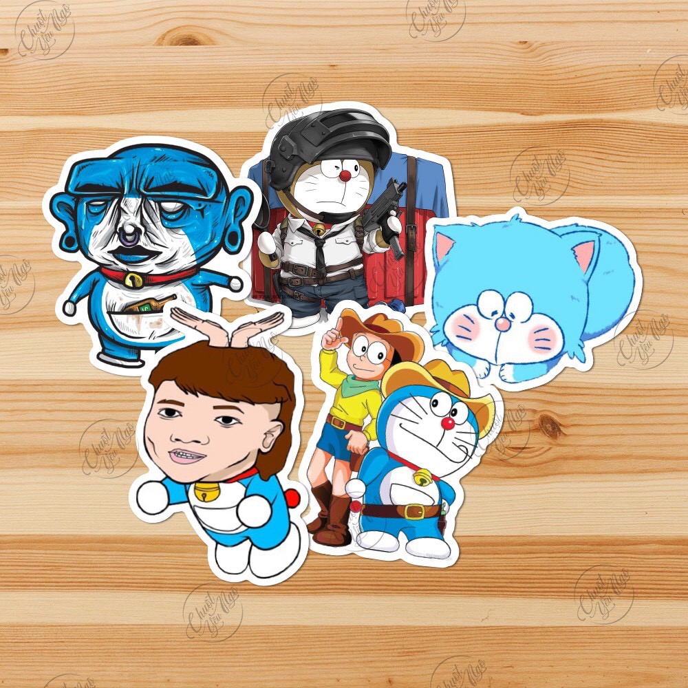 Bộ 25/40 sticker chủ đề Bun Bánh Bao biểu cảm ngộ nghĩnh trên mạng xã hội chống nước dán điện thoại, laptop, xe đạp NT19