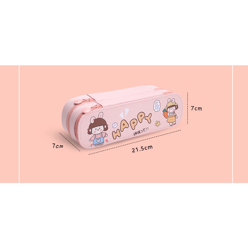 Túi đựng bút CHUWANGLIN phong cách dễ thương cho học sinh