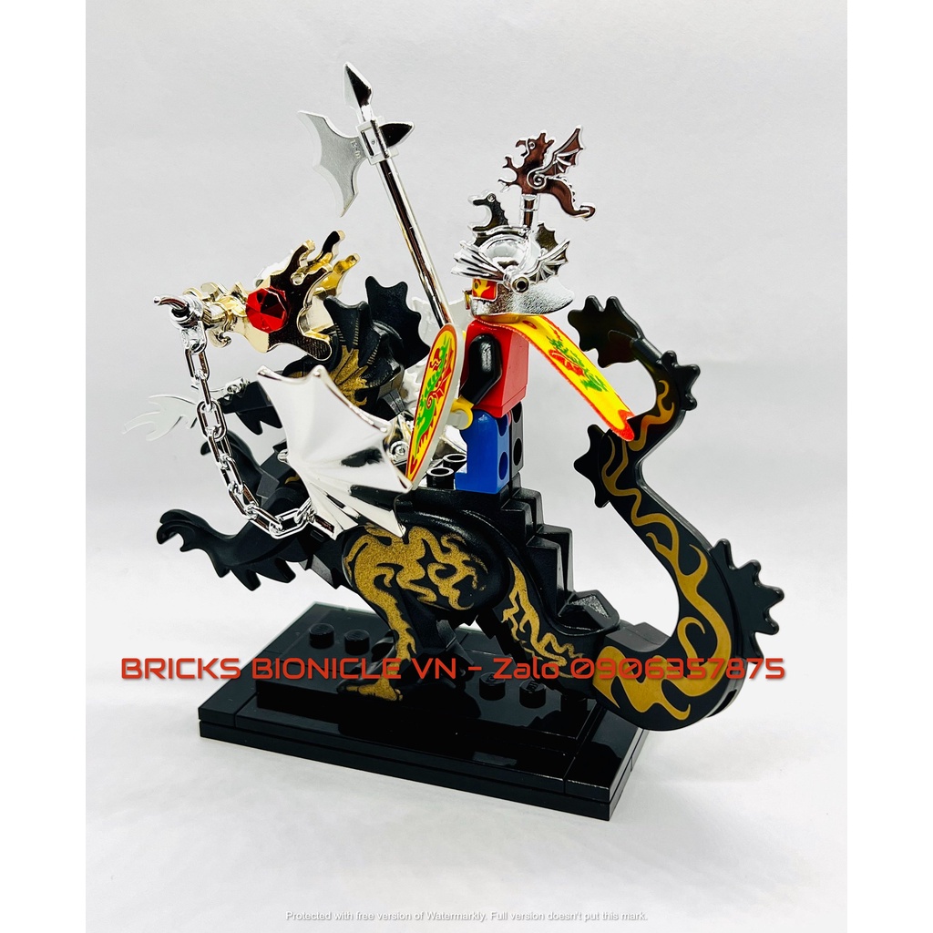 LEGO MINIFIGURES - ĐỒ CHƠI XẾP HÌNH LEGO MINIFIGURES - DRAGON KNIGHT & SLIVER DRAGON PLUME