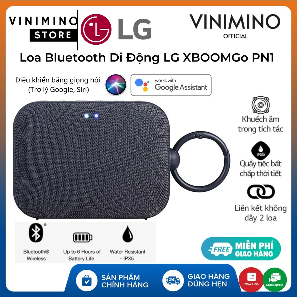 Loa Bluetooth di động LG XBOOM Go PN1 - Hàng chính hãng