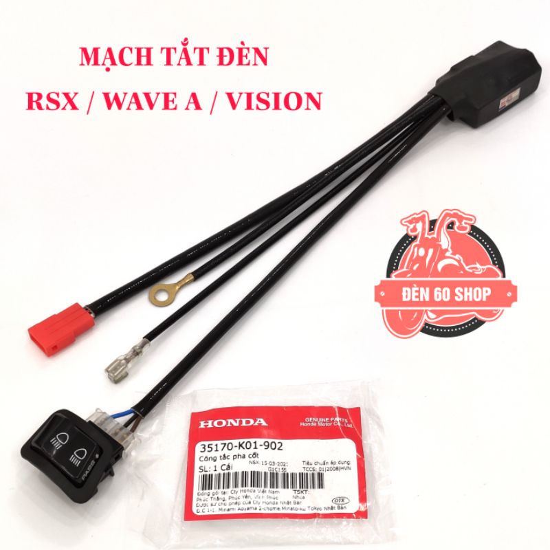 Mạch Tắt Đèn - Passing Cho RSX / Wave A / Vision (2020-2026)