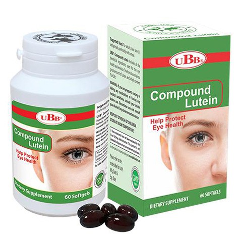 Viên bổ mắt Compound Lutein UBB - Hỗ trợ điều trị thoái hóa điểm vàng (Hộp 60 viên)
