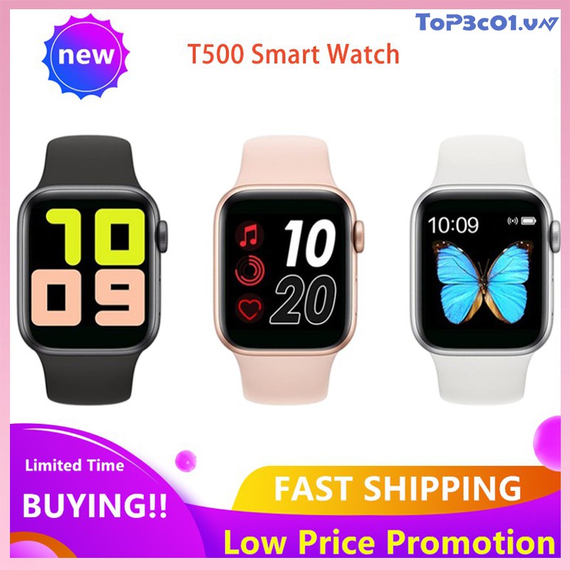 Đồng Hồ Đeo Tay Thông Minh T500 Màn Hình Cảm Ứng Kết Nối Bluetooth （Fitpro APP）Thay được hình nền tùy ý