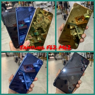 Bao da Samsung F62 M62 kiểu gương sang trọng