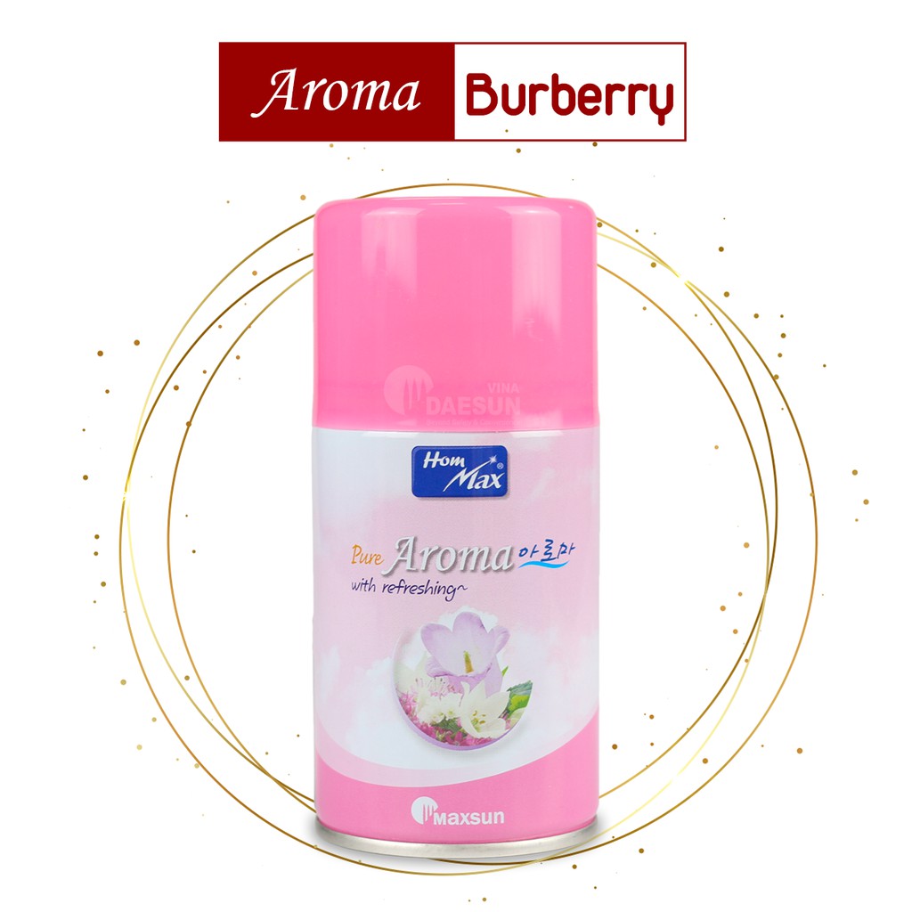 [KHỬ MÙI - LỌC KHÔNG KHÍ] Nước Hoa Xịt Phòng Aroma Hommax (Hương Burberry) - Chiết Xuất Tự Nhiên | Nhập Khẩu Hàn Quốc