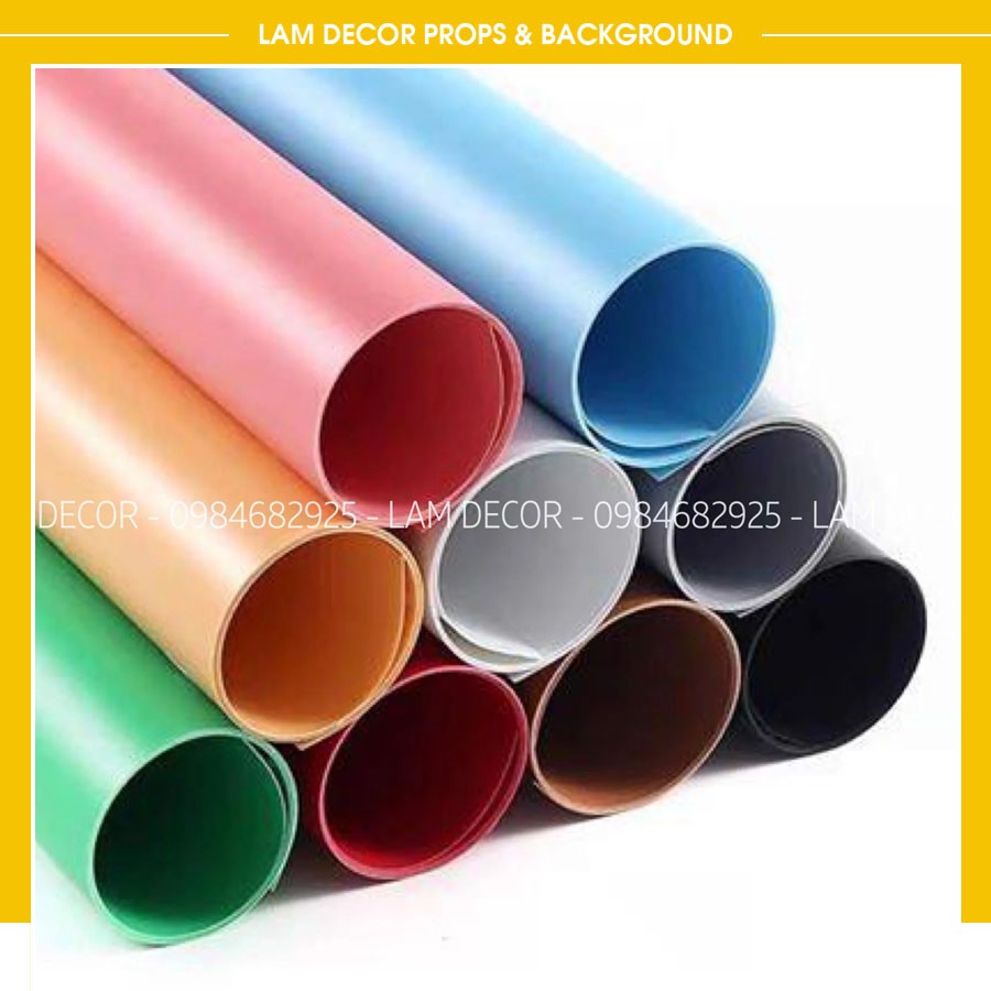 Phông Nền Chụp Ảnh PVC Size Nhỏ 50cm