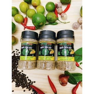 Combo 3 hũ Muối Tiêu Sấy Lá Chanh Domaxfood 90g - Tặng kèm 2 bịch muối khác loại - Siêu hấp dẫn