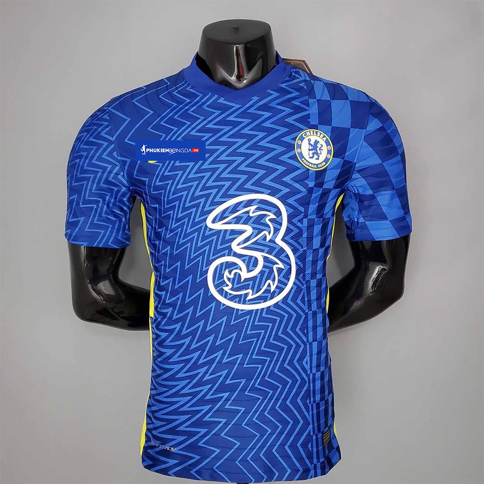 Áo Chelsea xanh sân nhà 2021-2022 bản Body Fit Player SF cao cấp