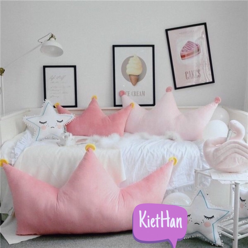 Gối bông hình vương niệm dễ thương