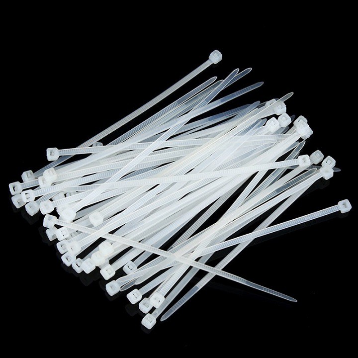 Túi 100 dây thít nhựa kích thước 15cm, Dây thít cáp, gút cáp nhựa (Nylon cable tie)