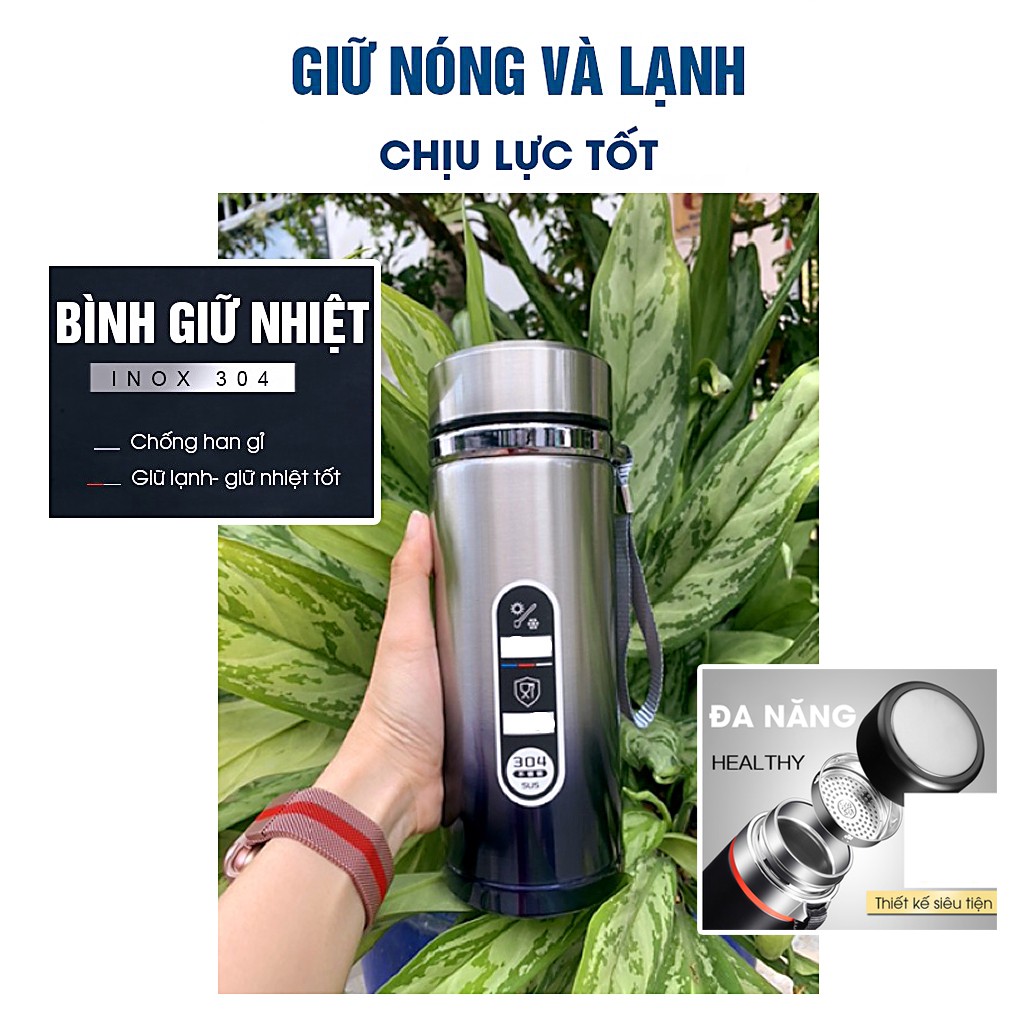 BÌNH GIỮ NHIỆT 1000ML ruột INOX 304 Không Ghỉ  giữ cực nhiệt tốt, không bị mùi -N1[Hàng loại 1]