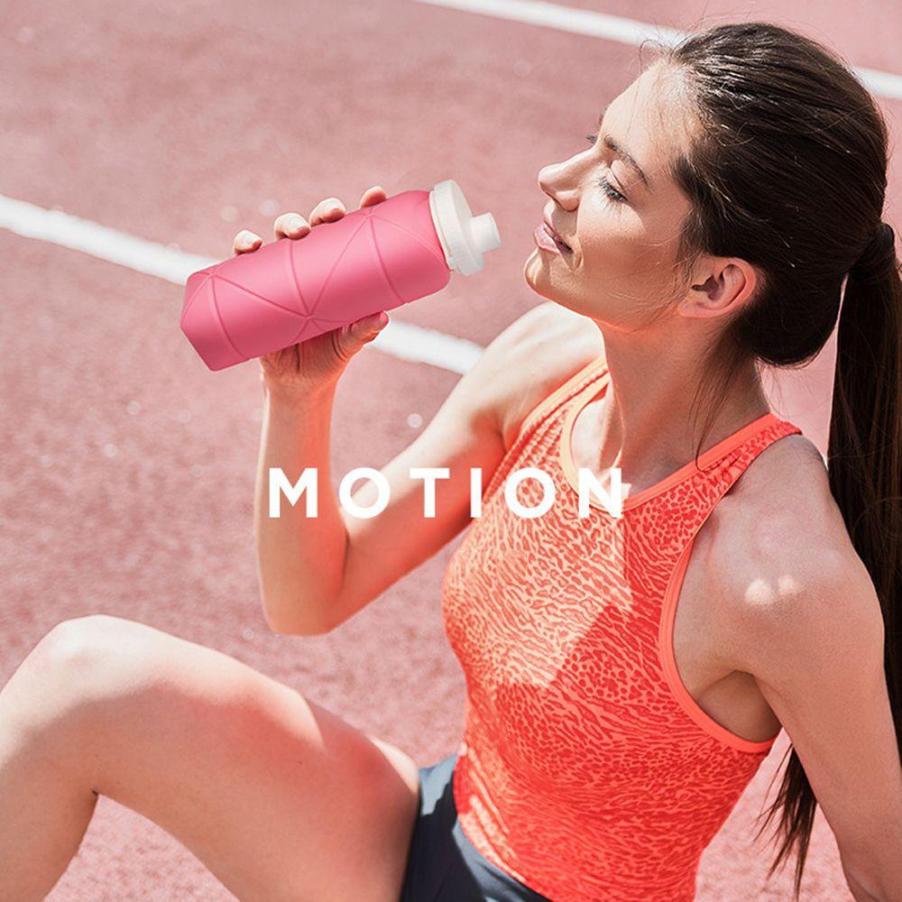 PISTA Bình Nước Thể Thao Bằng Silicone 600ml Gấp Gọn Tiện Dụng
