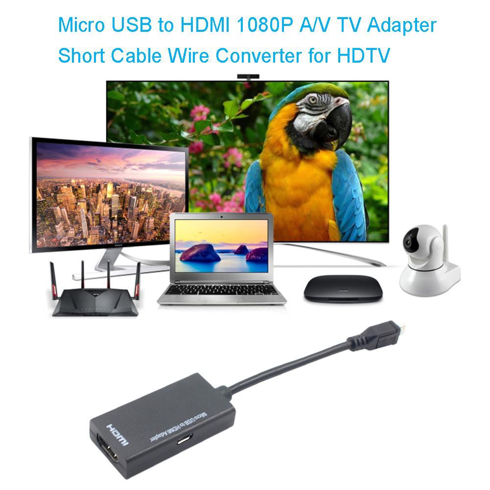 Cáp chuyển MHL Micro USB sang HDMI 1080P A/V TV thiết kế tiện lợi