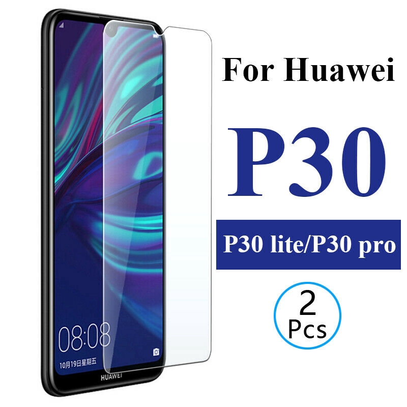2 miếng kính cường lực bảo vệ màn hình cho điện thoại Huawei p30 / p30 Lite