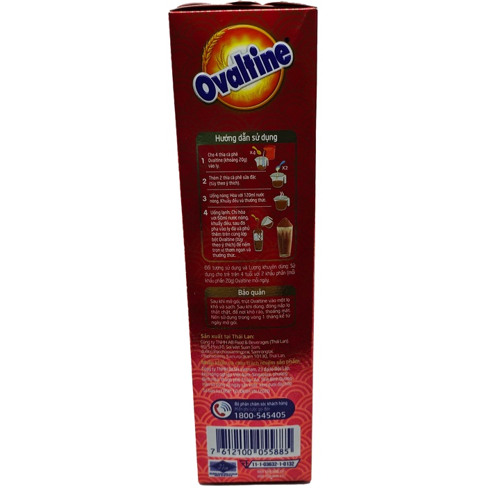 COMBO 2 Hộp Thức uống Ca Cao Lúa Mạch Ovatine Dạng Bột 285 Gram/Hộp