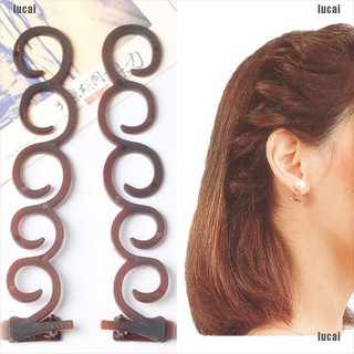 Dụng cụ xương cá bằng nhựa hỗ trợ thắt bím tóc kích thước 2.5*13.5cm