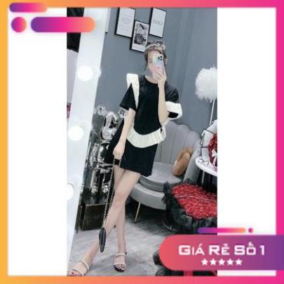 [XẢ KHO] Áo Babydoll Phối Viền Nữ Thun Tăm Form Rộng Giấu Quần Bánh Bèo Tiểu Thư Ulzzang Vintage Hottrend